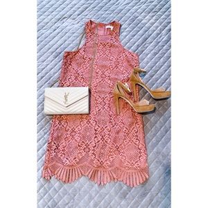 Lovers + Friends "Caspian" dress in crochet lace